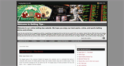 Desktop Screenshot of bettingtips.com
