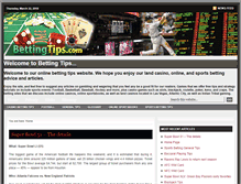 Tablet Screenshot of bettingtips.com